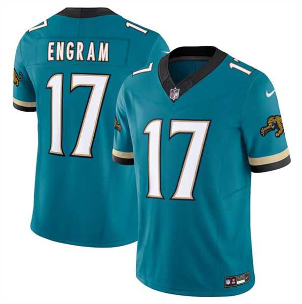 Men & Women & Youth Jacksonville Jaguars #17 Evan Engram Teal 2024 F.U.S.E. Prowler Throwback Vapor Limited Football Stitched Jersey